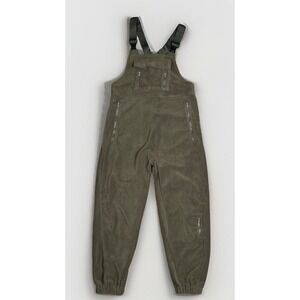 Madepants Medium Women's Fleece Thermal Overalls With Zippered Pockets Green